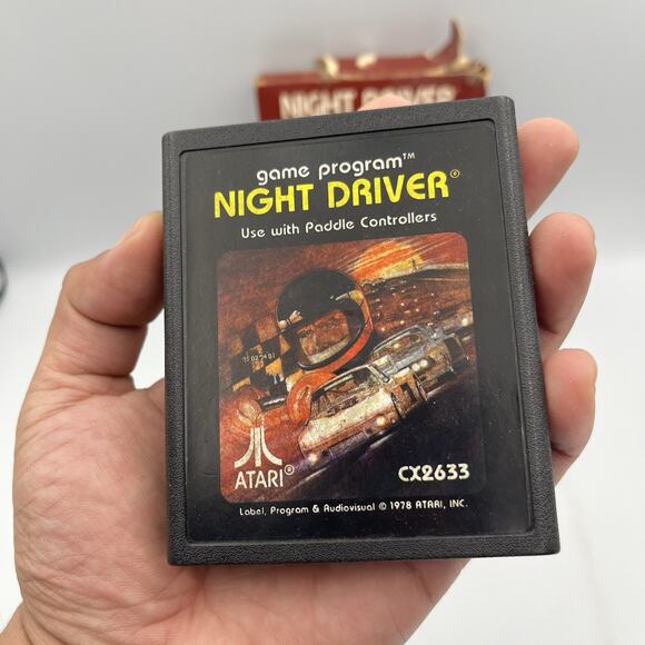 Atari 2600 Night Driver w/ Box, Manual, Game (Tested, Works) - Picture 7 of 11